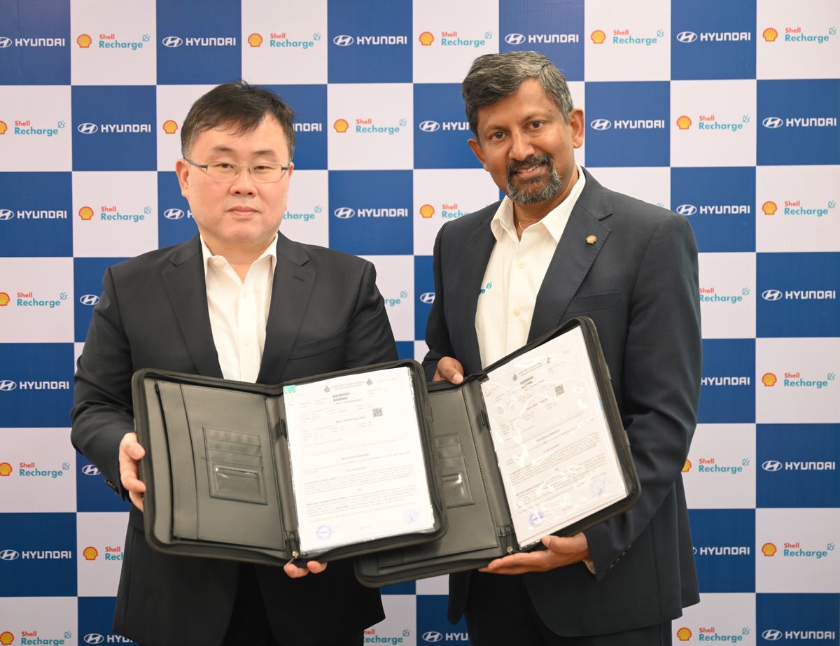 Hyundai Motor India Partners with Shell India to expand EV-Charging Infrastructure in India