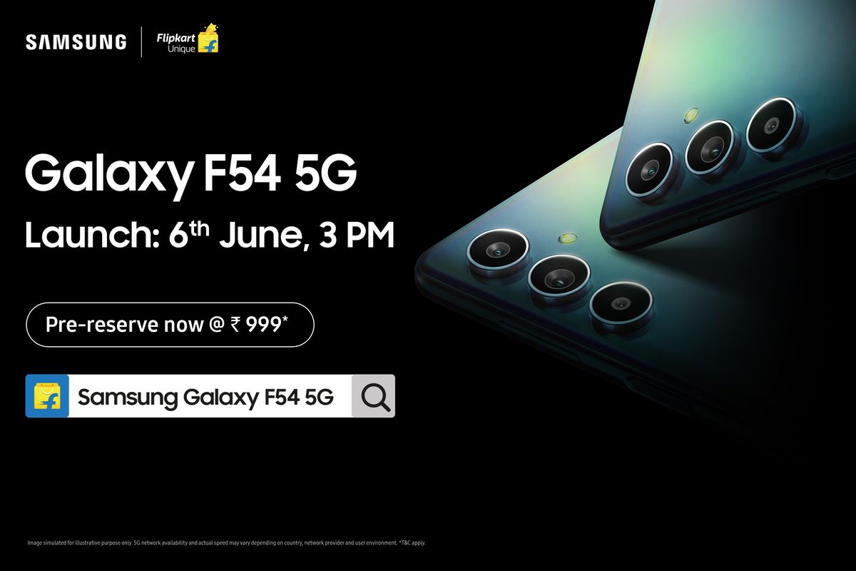 Samsung to Unveil Galaxy F54 5G on June 6; Pre-Reserve to Start from May 30