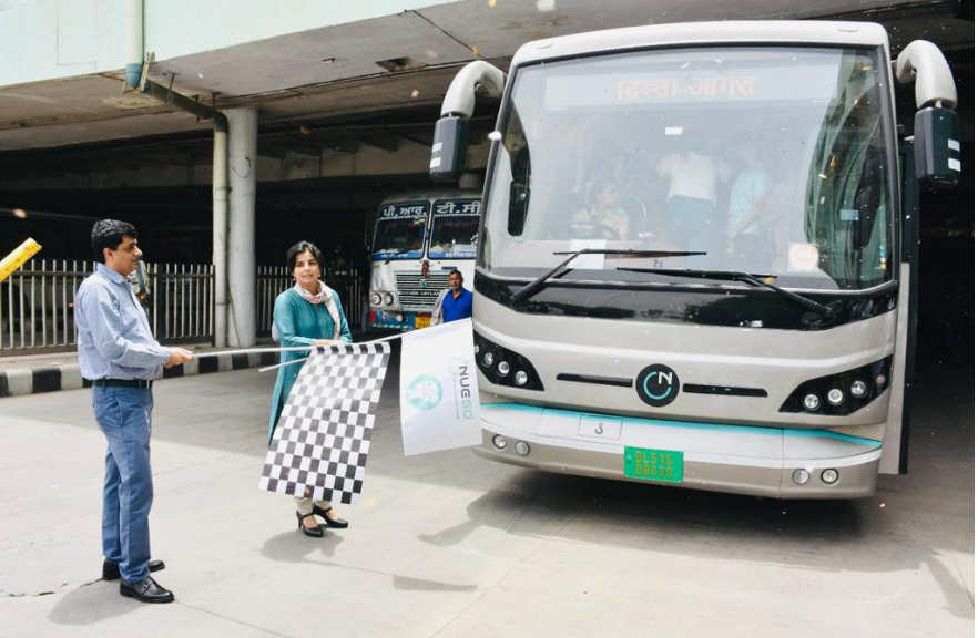 NueGo, India's leading premium electric bus brand flags off World’s 'first all-women intercity bus'