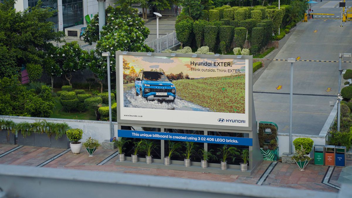 Hyundai Unleashes Innovation: Behold India's Biggest Outdoor Lego Bricks Installation for Hyundai EXTER