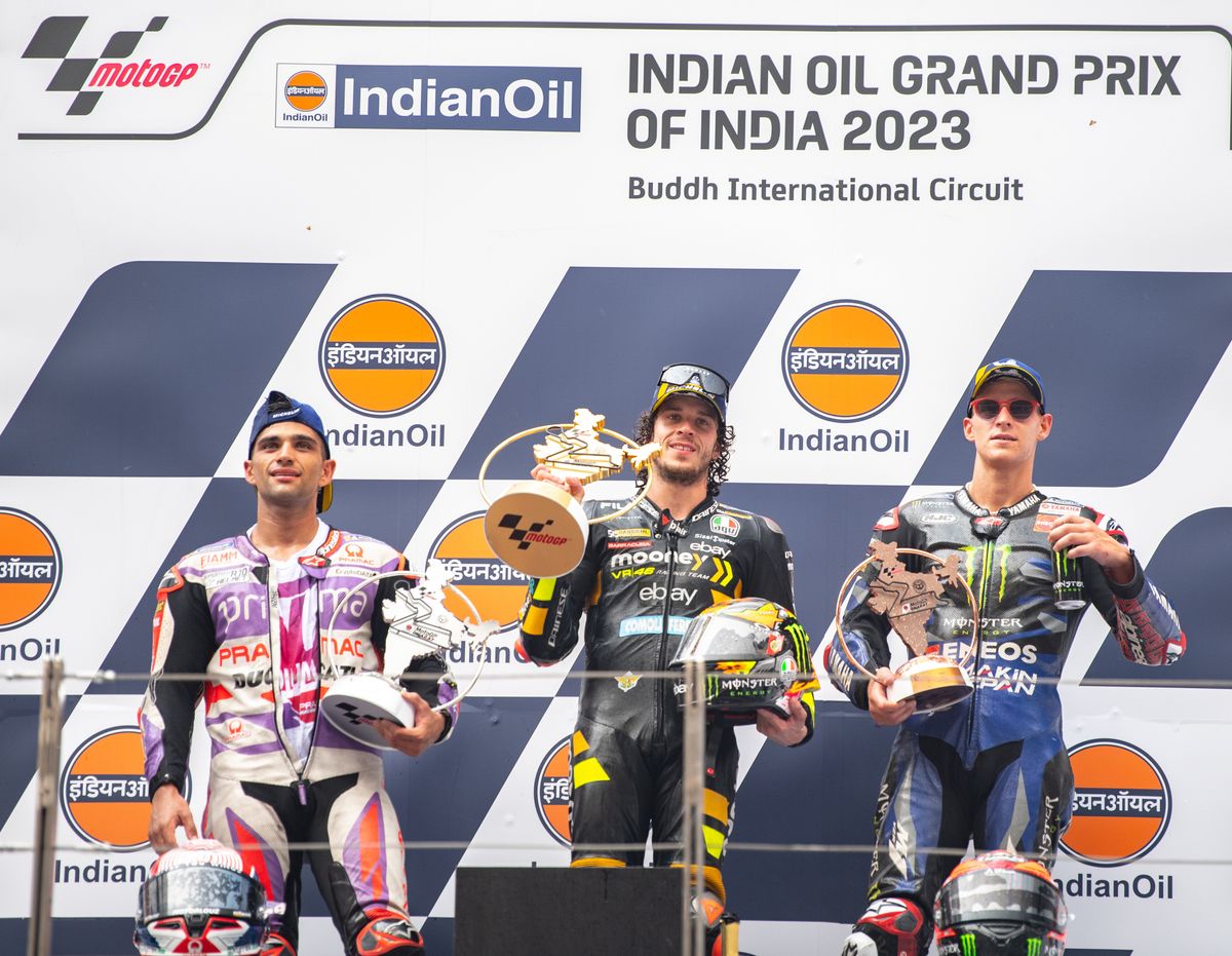 Want to give my heart to the fans, Bezzecchi says after clinching the inaugural IndianOil Grand Prix of India