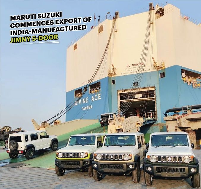 Maruti Suzuki commences export of India-manufactured Jimny 5-Door