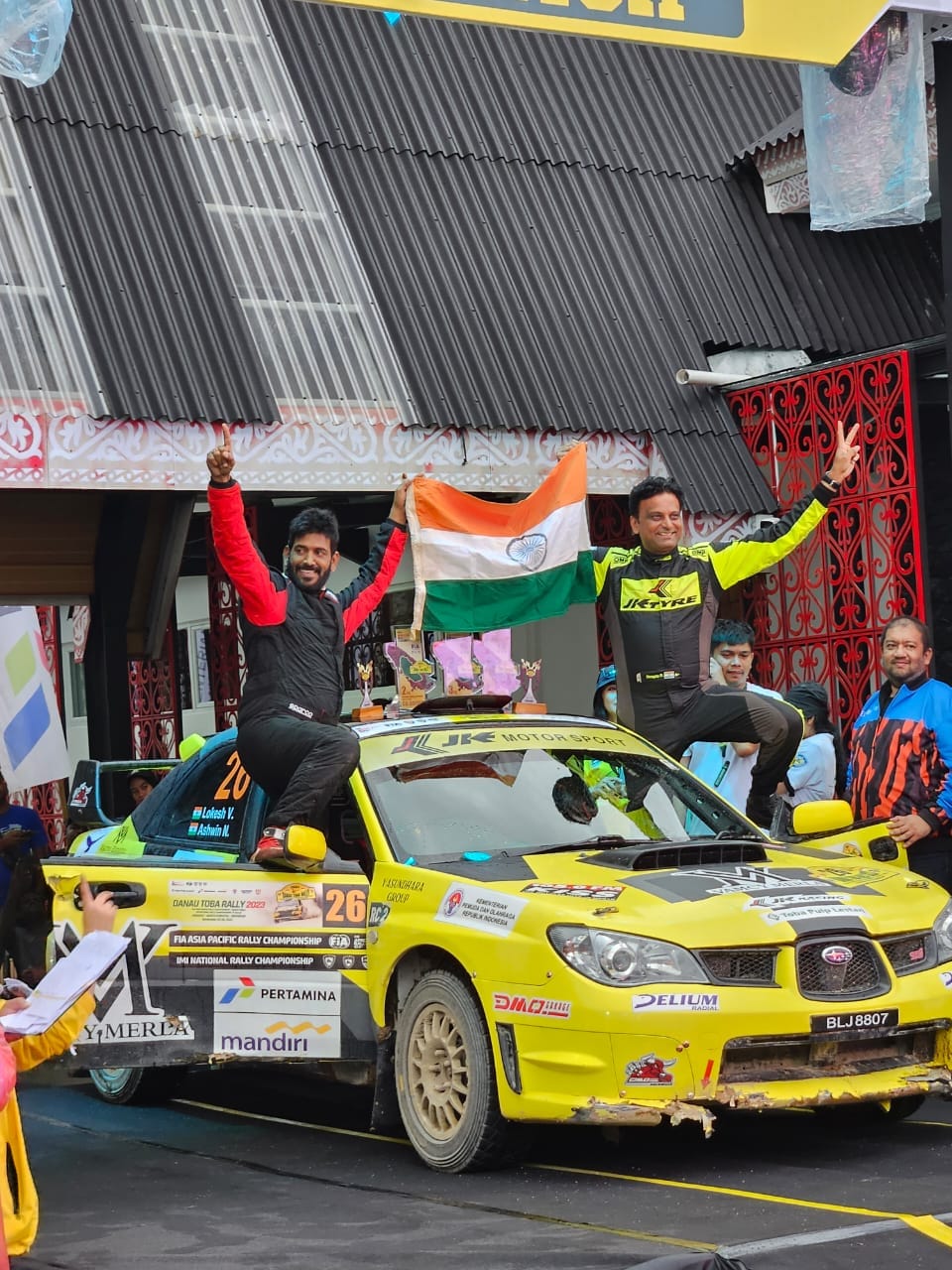 JK Tyre Motorsport drivers excel at the Asia Pacific Rally Championship in Indonesia