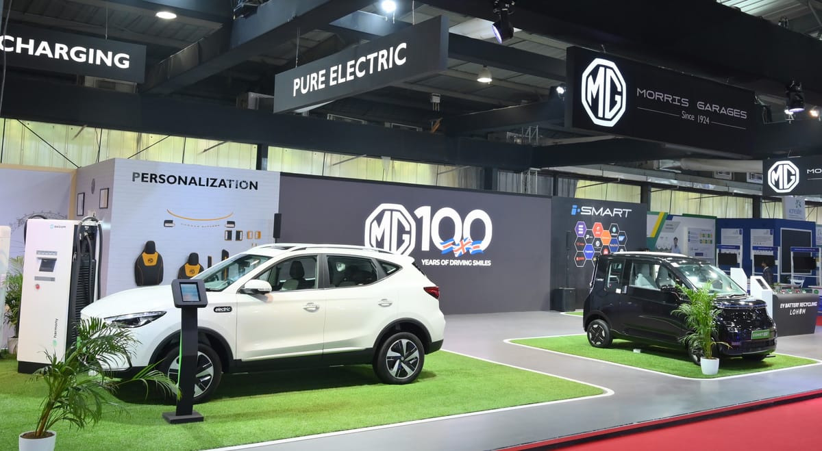 MG Motor India showcases its EV portfolio
