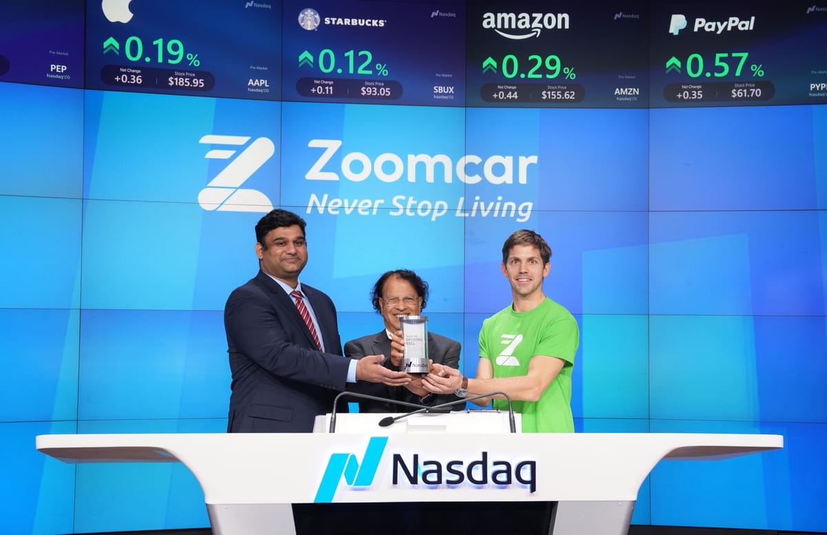 Zoomcar rings the bell at Nasdaq backed by strong leadership