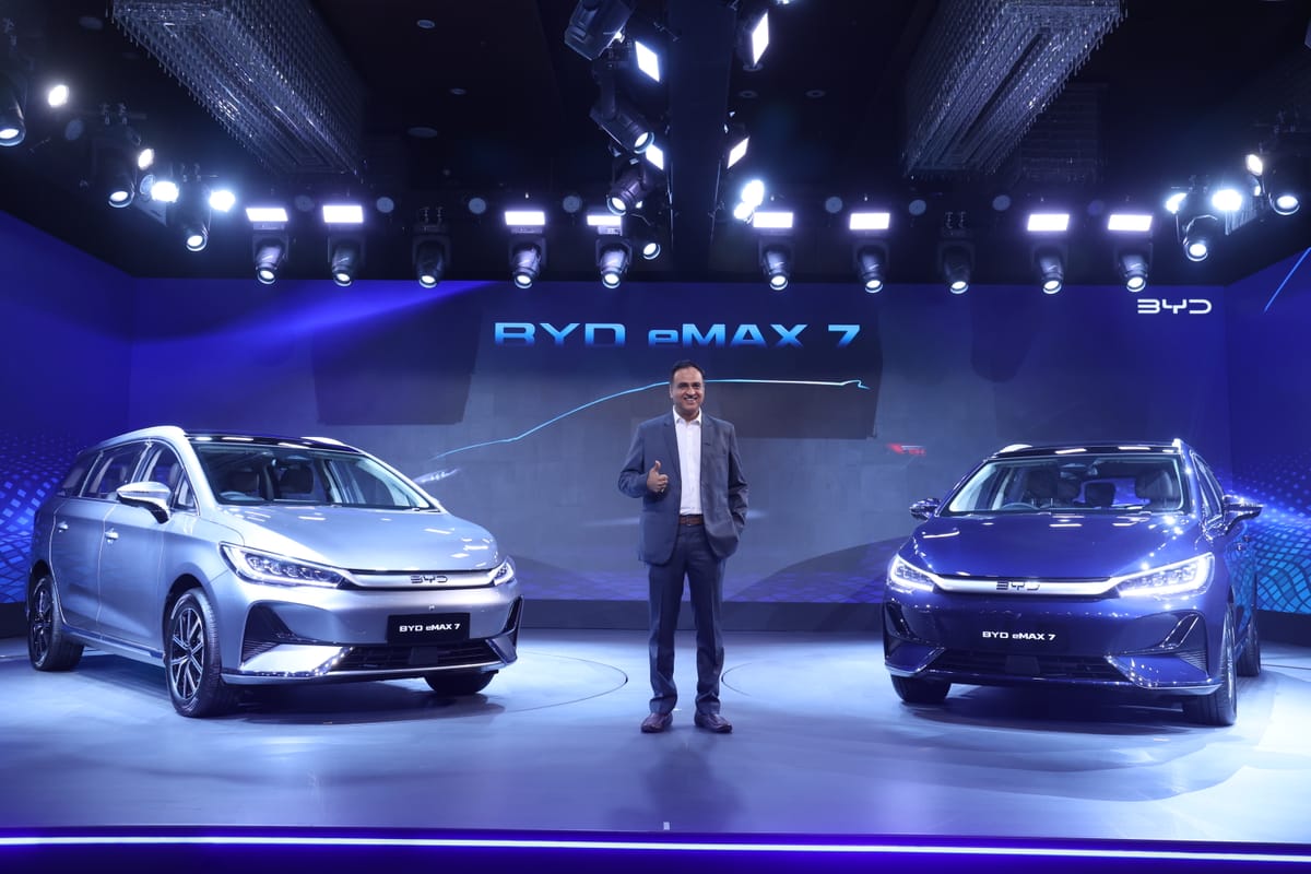 BYD India Launches Country's First Electric MPV