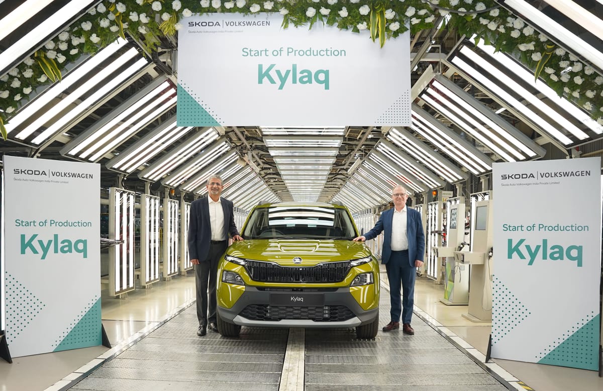 Škoda Auto Volkswagen India begins production of Škoda Kylaq