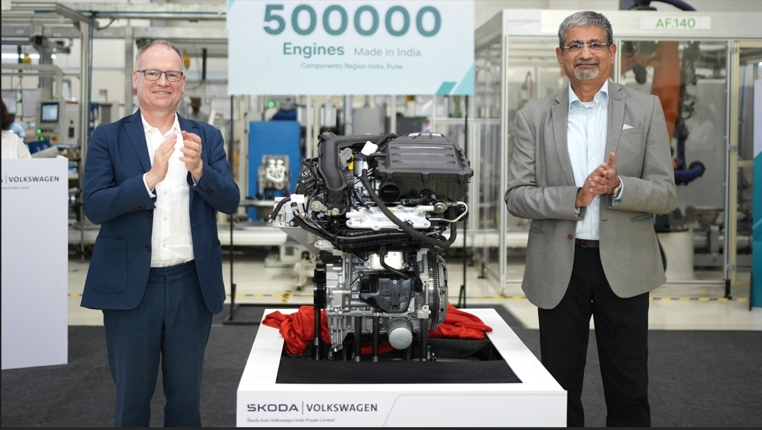 Škoda Auto Volkswagen India  manufactures 500,000 engines locally