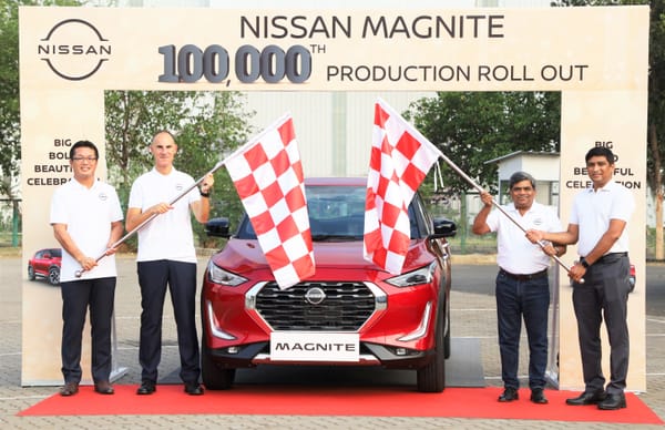 Nissan Magnite achieves 100,000 production milestone