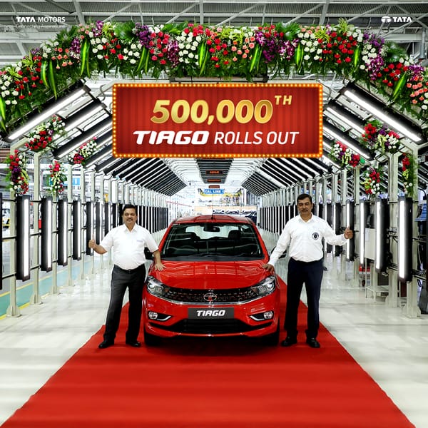 Tata Tiago hits the remarkable sales milestone of 5 Lakh units