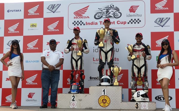 Honda Racing India Team’s Kavin Quintal wins 2023 season of IDEMITSU Honda India Talent Cup NSF250R