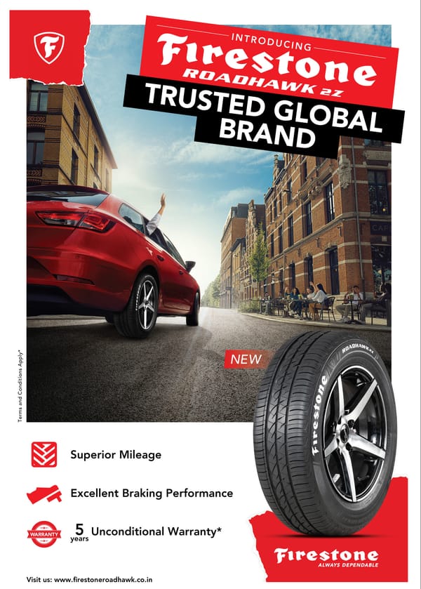 Firestone launches Cutting-Edge Roadhawk 2z Tyre with 5 years warranty