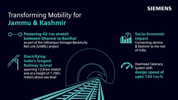 Siemens Limited provides electrification for Indian Railways’ longest rail tunnel