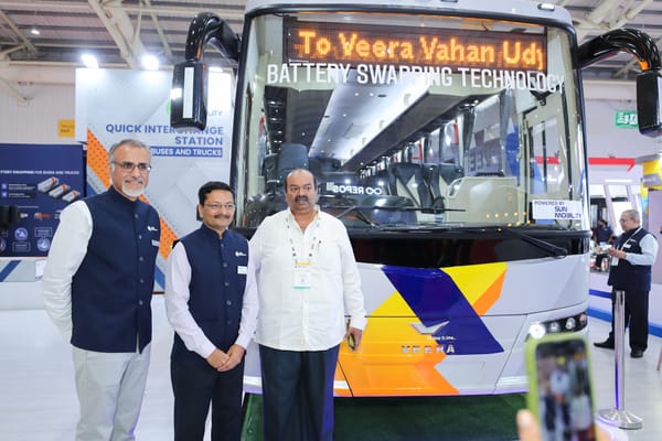 SUN Mobility with Veera Vahana  first modular battery swapping technology for HEVs