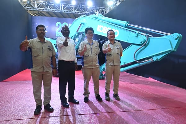 Kobelco Construction Equipment India Marks Milestone with 20,000th Excavator